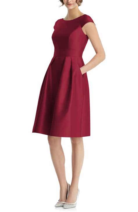 nordstrom dresses burgundy